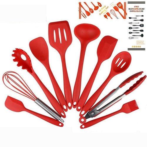 Premium Non - Stick Silicone Cooking Utensils - Sharp Essence