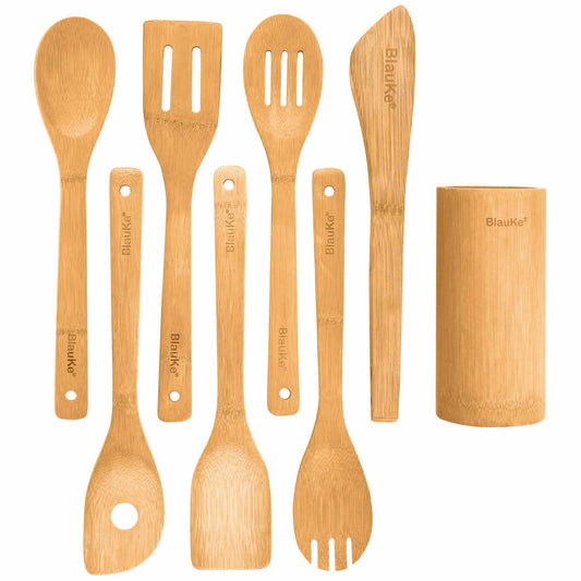 Bamboo Kitchen Utensils Set - Sharp Essence