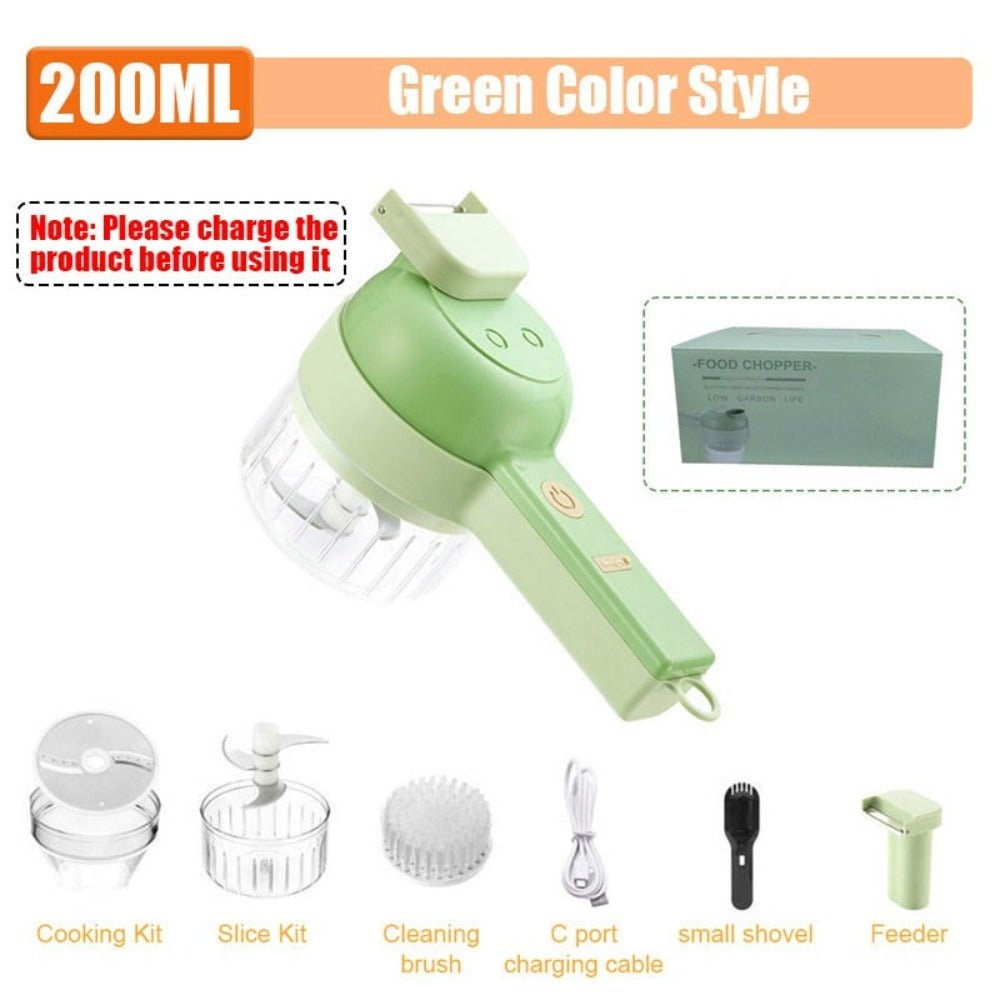 Portable 4 in 1 Electric Vegetable Slicer - Sharp Essence