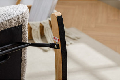 Modern Patchwork Rocking Chair – Macaron Edition