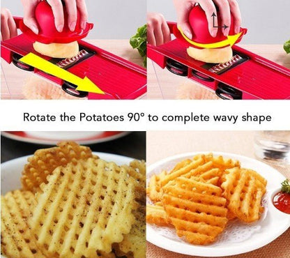 Stainless Steel 6 Blades Vegetable Slicer - Sharp Essence