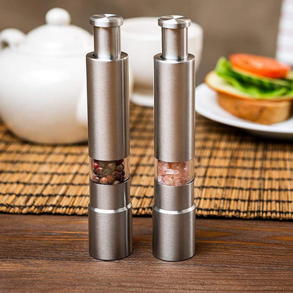Premium Stainless Steel Salt and Pepper Spice Grinder - Sharp Essence