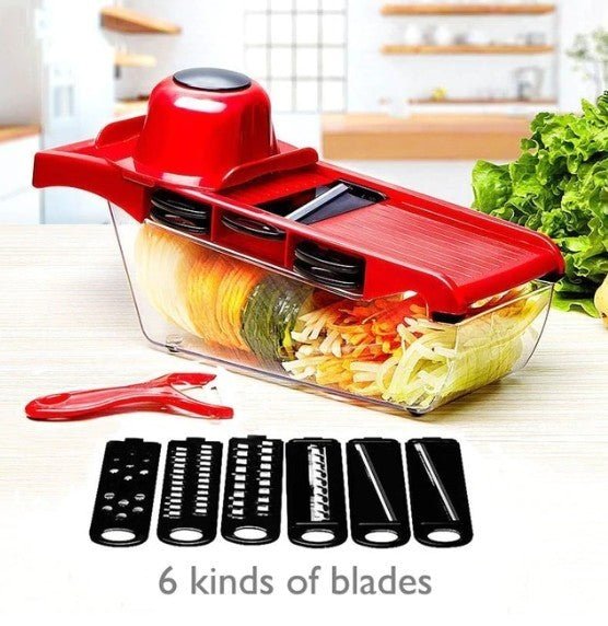 Stainless Steel 6 Blades Vegetable Slicer - Sharp Essence